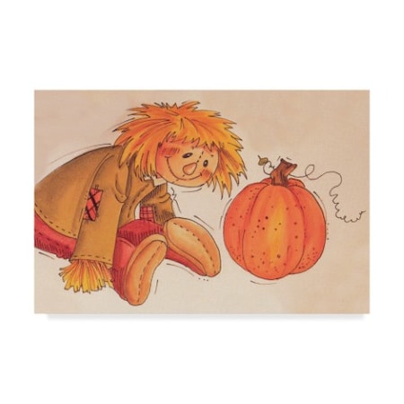Beverly Johnston 'Fall Fun Pumpkins' Canvas Art,22x32
